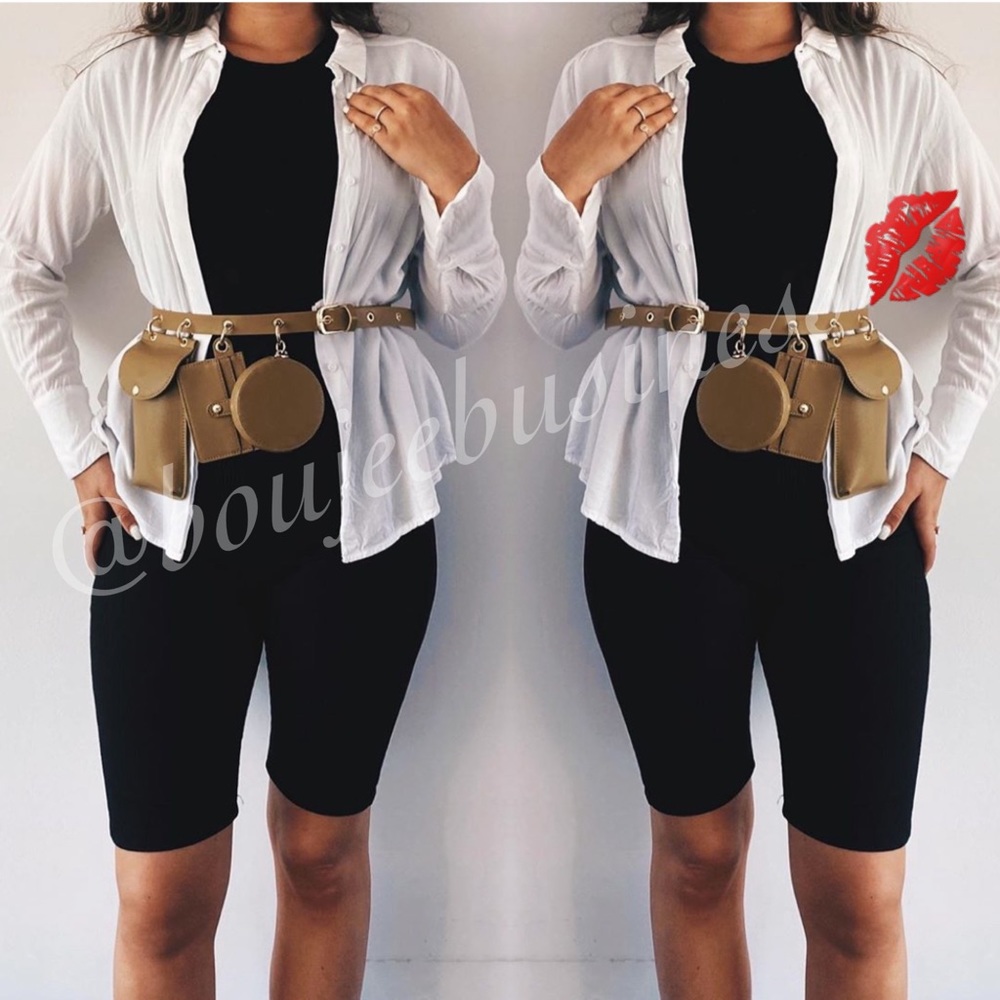 H&M Faux Leather Belt Bag with Phone Case - Picture 7 of 13